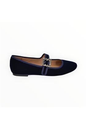 Ballerina donna in velluto colore blu. BIBI LOU- | 656Z70-MARINO